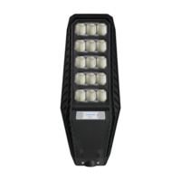 Lampadaire LED extérieur tout-en-un haute luminosité 300W, alimenté par énergie solaire, indice de protection IP68, lumière du jour 6000K, télécommande, éclairage sur poteau