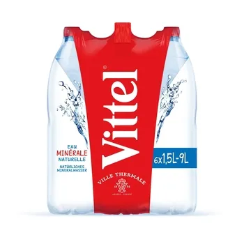 Vittel مياه معدنية طبيعية ، أو لوحة Vittel 1.5L