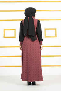 Aerobin nouvelle saison modeste mode abaya tunique style ethnique robe hijab pour adultes d'inspiration turque vêtements islamiques - Product Image 2