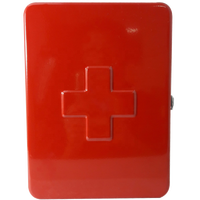 Boîte de premiers secours d'urgence en métal 10 pouces rouge/blanc 10x7.8x3.0 pouces SENS SS-325+ Fabriqué à Taïwan