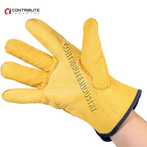 ถุงมือหนังแกะแท้กันลมสำหรับผู้ชายและผู้หญิงถุงมือขับรถกลางแจ้งและดีไซน์แฟชั่นปกป้องมือและแขนจริง - Product Image 3