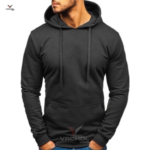 Sudaderas con capucha personalizadas de alta calidad para hombre, sudaderas con patrón sólido de estilo Hip Hop con estilo, de talla grande, suministro OEM de poliéster en blanco - Product Image 5