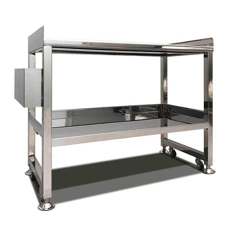 Большой Рабочий стол из нержавеющей стали с колесами