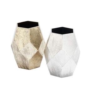 Vase à fleurs décoratif imprimé logo personnalisé vente en gros vase métal élégant fantaisie vintage vases en feuilles de décoration florale - Product Image 4