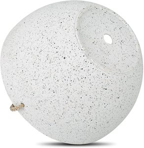 Jardinière suspendue à 2 niveaux pour la décoration intérieure couleur blanche Design moderne fer à 2 niveaux porte-plantes suspendues pot de jardinière - Product Image 4