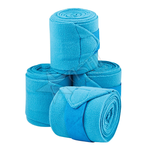 Bandages en polaire pour le polo équestre, bandages pour les jambes des chevaux, bandages en polaire, bandages pour la protection des jambes des chevaux, soins des bandages - Product Image 4