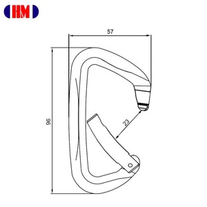25 KN Mountain Climbing Carabiner Made Of Aluminum - Product Image 6