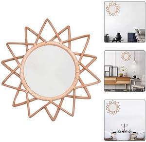 Handmade Decorative <b>Wall</b> <b>Hanging</b> <b>Mirror</b> Woven Rattan Perfect for Best-Selling Indoor and Outdoor Decor Object - Product Image 5