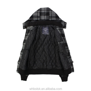 Factory Wholesale Slim Casual <b>Summer</b> Knitted Embroidered Stand Collar Hooded <b>Jacket</b> with Cotton Filling for <b>Men</b> Plus Size - Product Image 3