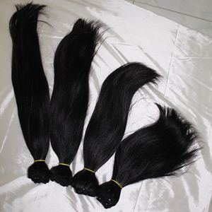 Lots de Cheveux Vietnamiens Pas Chers 100% Cheveux Humains Vierges Couleur Naturelle Cuticules Alignées 100g Emballage Personnalisé - Product Image 2