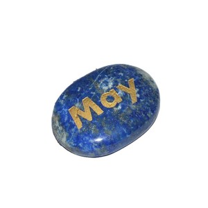 Lapis Lazuli, pierre gravée de mai, à bas prix, commande en ligne - Product Image 1