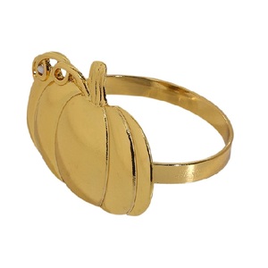 Rond de serviette en métal Offre Spéciale excellente qualité porte-mouchoirs fait à la main mariage décoratif rond de serviette en métal de table - Product Image 5