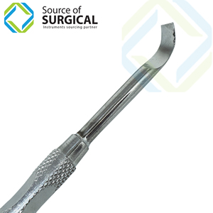 Pousse-cuticules chirurgical en acier inoxydable, modèle SOS 202032, double extrémité - Product Image 4