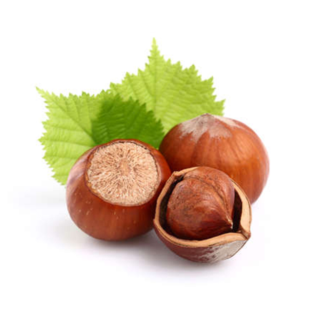 Отбеленные и жареные/Необработанные лесные орехи