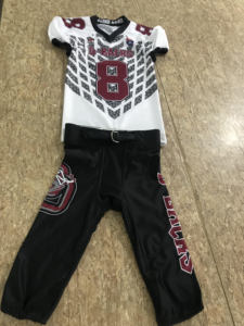Camiseta de sarga con diseño personalizado para jóvenes, uniformes de fútbol americano, pantalones integrados, 2022 - Product Image 5