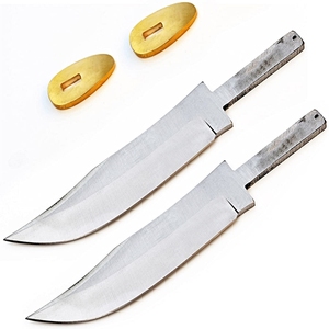 Hezhen — couteau damas fait main, manche klaxon et taureau, beau couteau de chasse bochy (smk1994) - Product Image 1