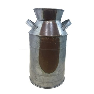 Ensemble de haute qualité de trois bidons de lait galvanisés en gros de différentes tailles à la main jardinière Vintage meilleure vente conteneur de lait - Product Image 6