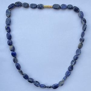 6mm 8mm 10mm pierre de Sodalite bleue naturelle lisse ovale pierre précieuse collier de perles Bracelet pour la fabrication de bijoux en ligne régulier Alibaba - Product Image 1