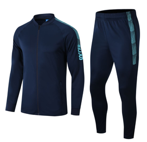 Custom soccer football tracksuit and <b>jacket</b> uniform suit full <b>zipper</b> tracksuit - Product Image 3