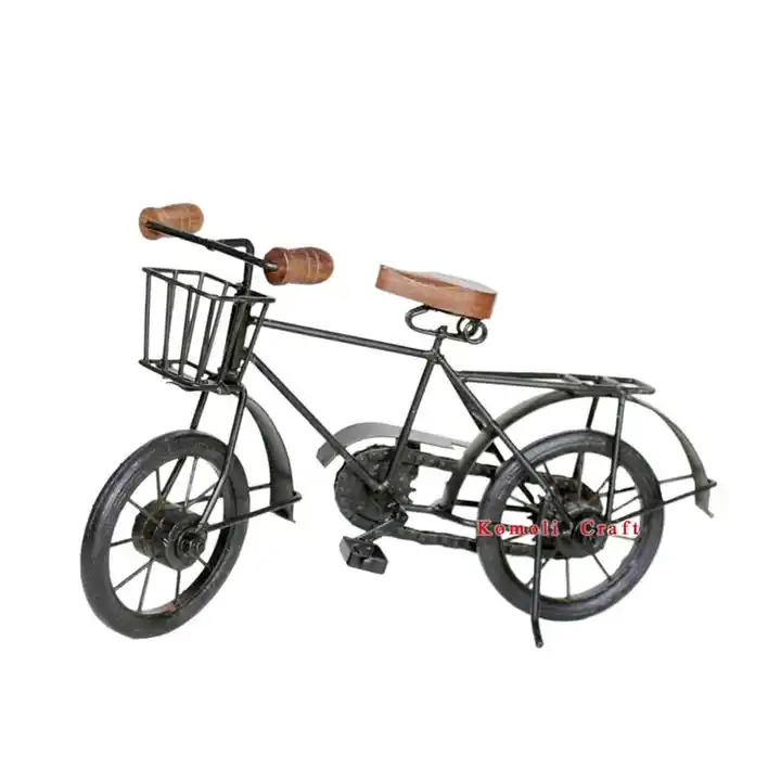 Vélo en Fer Vintage Modèle de Bicyclette en Métal Modèle Vélo