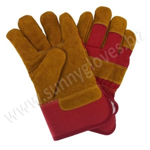 Protection industrielle gants de sécurité en cuir de vache gants de travail - Product Image 3