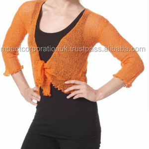 Europe All-Season Fashion Women's <b>Lightweight</b> Knit Button Cover-Up Plus Size IKAT Print <b>Cardigan</b> Shrug <b>for</b> Winter Short Beach - Product Image 6