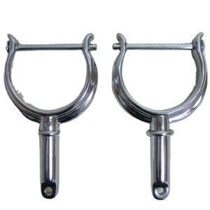 Canoa Cromado Zamac Pinned Oarlock Cuerno Vástago 1 3/4" - Product Image 1