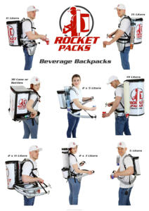 Sac à dos distributeur de boissons Rocketpacks pour 19 Litres Bière Cola Café-vendeur distributeur vendeur hawker mobile portable - Product Image 2