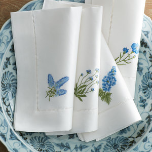 100% coton broderie serviette ourlet dîner serviettes en tissu pour usage domestique pour les hôtels - Product Image 1