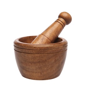 Herramientas de mortero y Mazo de madera de Mango, triturador de vegetales, mortero de piedra sólido para tamaño personalizado, hogar y cocina de jardín - Product Image 3