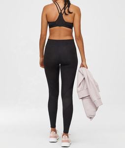 Ensemble de leggings de sport personnalisés pour femmes, taille mi-haute, soutien-gorge de sport taille haute, décontracté, respirant, sans couture, tricoté antibactérien - Product Image 5