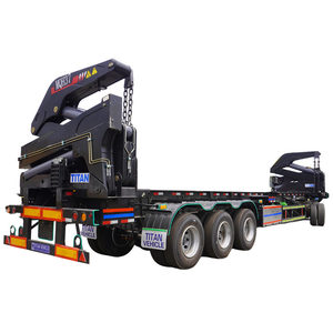 Remorque élévatrice latérale en marteau de caoutchouc, remorque d'extraction avec chargeur latéral, 20/40Ft 37 Ton, 40 Ton, 45 tonnes - Product Image 1