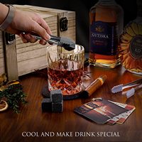 Set de pierres décoratives de whisky pour hommes, pour mari, papa et petit ami, pour anniversaire, mariage, saint-valentin, cadeaux, Cool