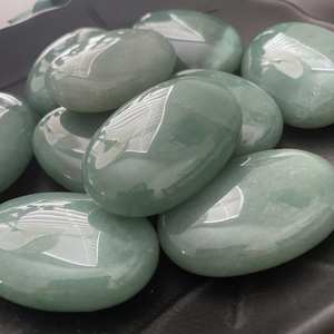 Piedra Natural de Cristal Verde de Aventurina, Piedra de Palma de Ágata Pulida para Curación de Reiki y Feng Shui, Nuevo Recuerdo de Piedras Preciosas - Product Image 3