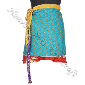 Minifalda mágica de 21 ", Reversible, de seda, con cuello Halter - Product Image 6