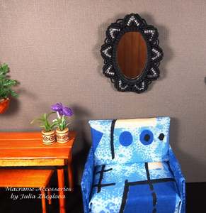 Handmade Magic Handmade New Style Modern Wall Decoration Macrame <b>Mirror</b> - Product Image 1