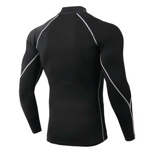 GymTank Men's Quick Dry Sportswear <b>Compression</b> Fitness Long Sleeves Fitness T-<b>shirt</b> with Contrast Stitching and <b>Custom</b> <b>Designing</b> - Product Image 3