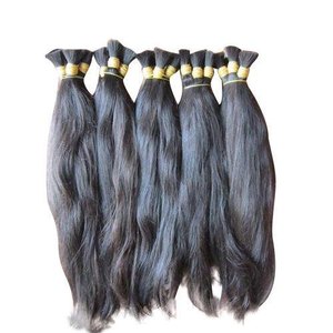 Extensions de cheveux Remy ondulés indiens vierges véritables, tissage de cheveux naturels du temple sud avec extrémités simples et doubles dessinées - Product Image 4