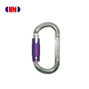 Three Ways Hook Aluminum 25KN Mountain Rock Climbing Carabiner With Triple Lock - Product Image 1