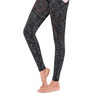 Leggings de yoga grande taille pour femmes Aw Traders avec service OEM, antibactériens, respirants, taille haute, décontractés, en polyester/spandex - Product Image 2