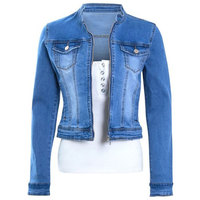 Vestes en jean décontractées pour femmes, style vintage, fabriquées en usine, printemps-automne, teinture unie, design personnalisé, imperméables, écologiques