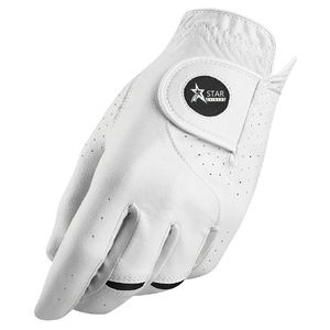 Gants de golf pour gaucher en peau de mouton avec sangle velcro antidérapante et impression de logo personnalisée 2025 - Product Image 4