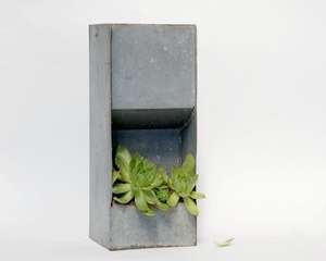 Macetero de METAL para el hogar y el jardín, macetero de flores galvanizado - Product Image 1