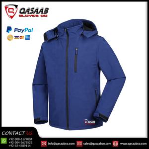 Hombres Mujeres Transpirable Tallas grandes Deportes Venta al por mayor Blanked A prueba de viento Impermeable Outdoor-Softshell Chaqueta con capucha con bolsillos - Product Image 4