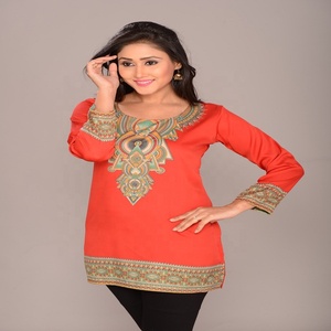 Ropa Casual indio suave Crepe mujeres Kurtis kurti - Product Image 2