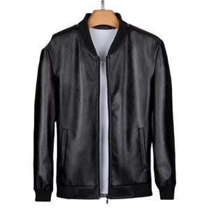 Blouson de moto hommes, en cuir véritable, Slim Fit, couleur et Design personnalisés, vente en gros, - Product Image 4
