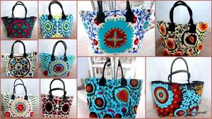 Indian Handmade <b>Tote</b> <b>Bag</b> Embroidery <b>Bags</b> - Product Image 5