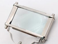 Handmade Nickel Finish 20x Brass Magnifying Glass Nautical Design, Vintage Style Handheld Magnifier for Reading Map Navigation