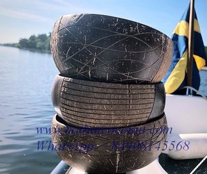 Cuenco de cáscara de coco marrón 100% Natural de Vietnam, el más vendido, tazón para batidos de coco, venta al por mayor - Product Image 4