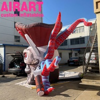 Ballon de tête de capitaine de Pirate gonflable effrayant, tête de crâne gonflable géante avec tentacule Z07